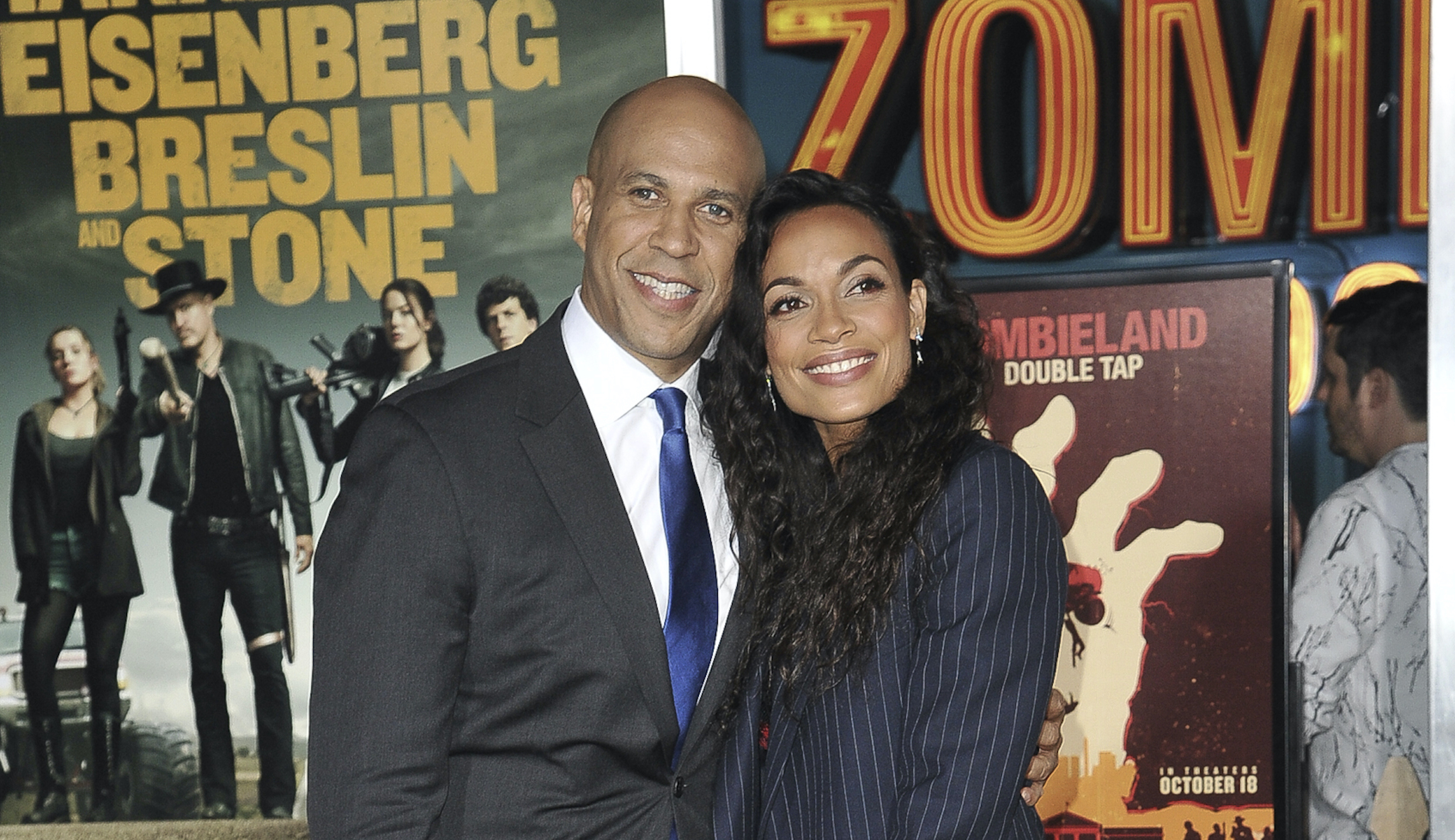 Rosario Dawson breaks with Cory Booker on who should be president
