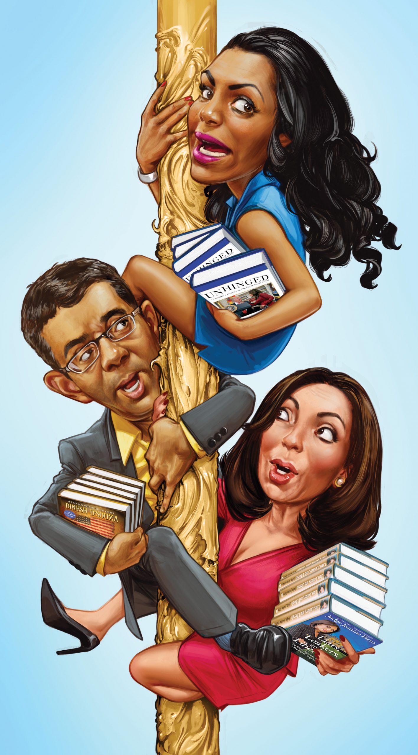 Omarosa, Dinesh D'Souza, and Judge Jeanine