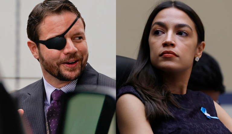 Dan Crenshaw and Alexandria Ocasio-Cortez