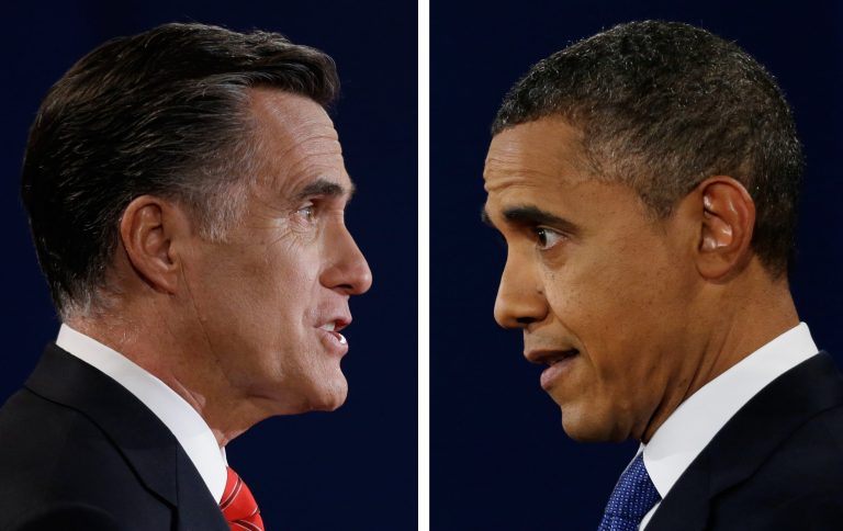 Republican presidential candidate Mitt Romney and President Barack Obama (AP photo)