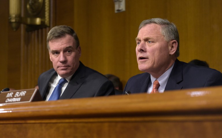 The top two members of the Senate Intelligence Committee said Tuesday they will proceed cautiously as they investigate the report that President Trump divulged classified intelligence to members of the Russian government.