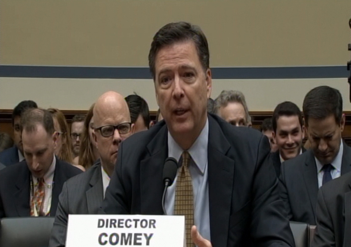 Republicans, Democrats clash over Comey hearing