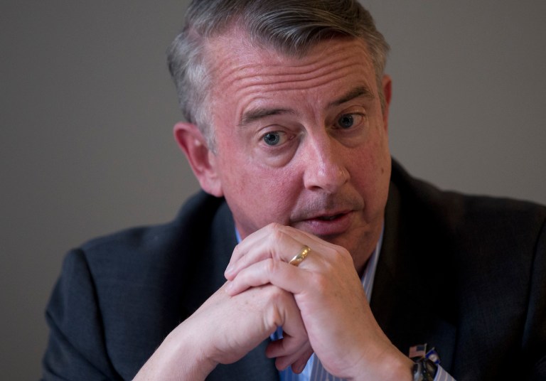 Former RNC Chairman Ed Gillespie is polling behind both Democratic hopefuls for governor of Virginia. (AP Photo/Steve Helber)