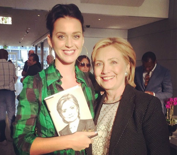 Step 6: Celebrity endorsements. Katy Perry offered to write Hillary Clinton a theme song for her 2016 campaign. (Instagram)