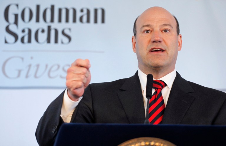 Gary Cohn, President and COO of Goldman Sachs, will play a key role in shaping President-elect Trump's economic policies, as the announced pick to direct the National Economic Council.. (AP Photo/Mark Lennihan)