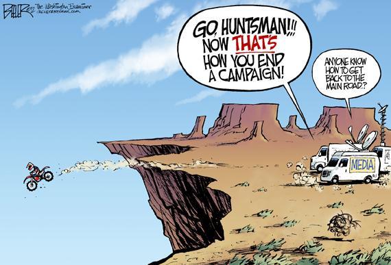 How Huntsman Drops Out