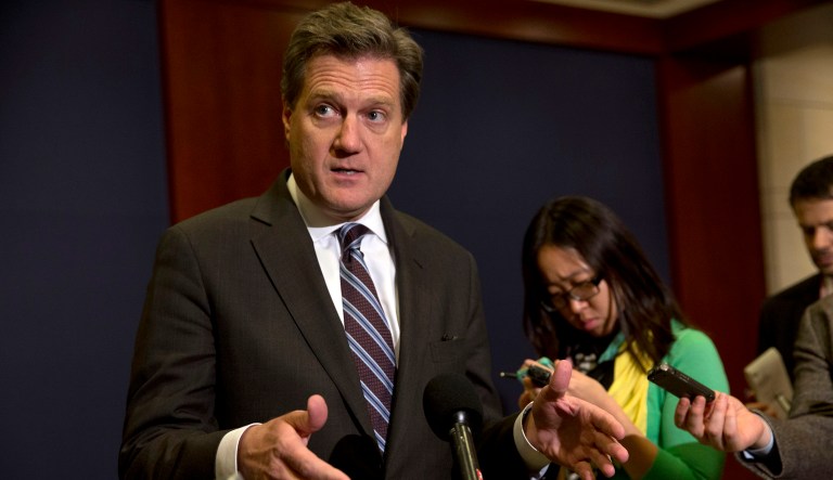 Rep. Mike Turner, R-Ohio, chairman of the Tactical Air and Land Forces subcommittee, held the group's fifth hearing on pilot hypoxia. The hearing comes after the Air Force grounded T-6 training jets last week after more incidents cropped up. (AP Photo/Jacquelyn Martin)