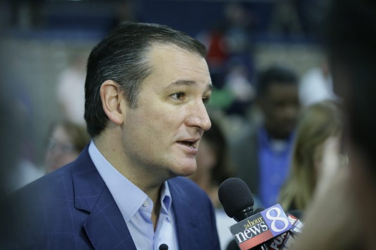 Cruz says Trump has made an issue out of fighting the Washington establishment, which Cruz says helps himÂ (AP Photo/Carlos Osorio)