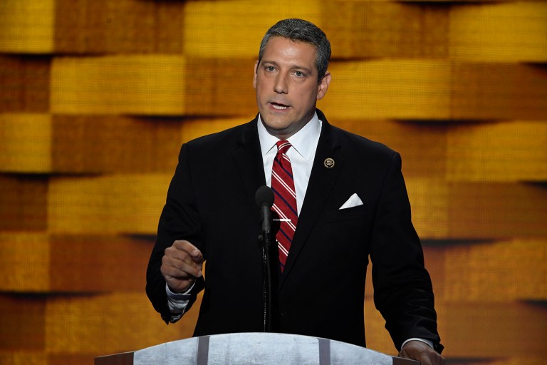 Rep. Tim Ryan, D-Ohio, wants to make his party great again by taking over from Nancy Pelosi, D-Calif., as House Democratic leader. (David Paul Morris/Bloomberg)