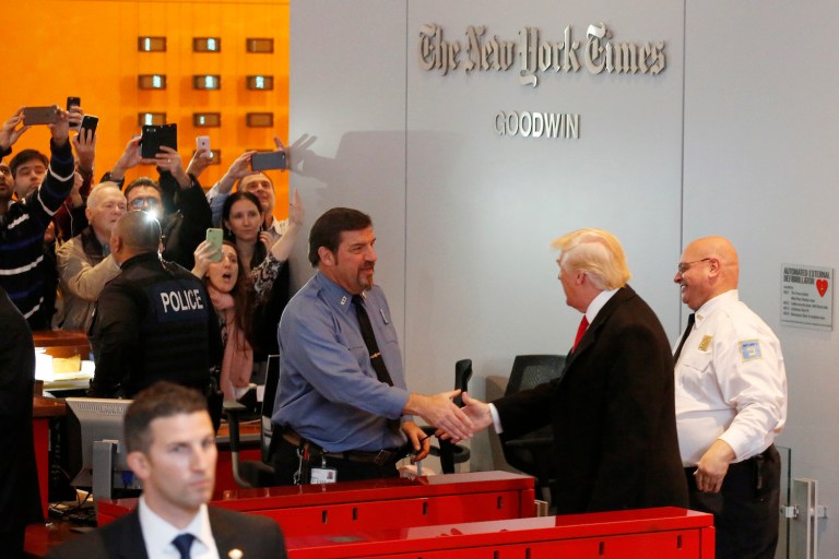 NYT editor Dean Baquet believes Trump attacks his paper because it represents a class he's always wanted to dominate. (AP Photo/Mark Lennihan)