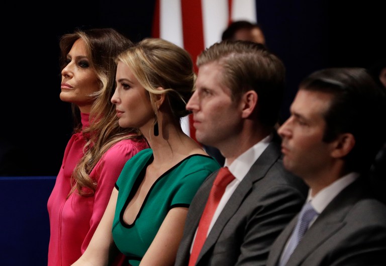 In order for Ivanka, Eric and Don Jr. to receive security clearances, their father would have to name all of them to his team of national security advisers. (AP Photo)
