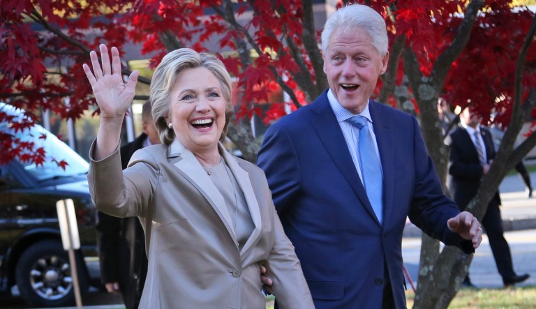 Bill and Hillary Clinton are slated to appear together at a Texas music festival this fall. (AP Photo/Seth Wenig)