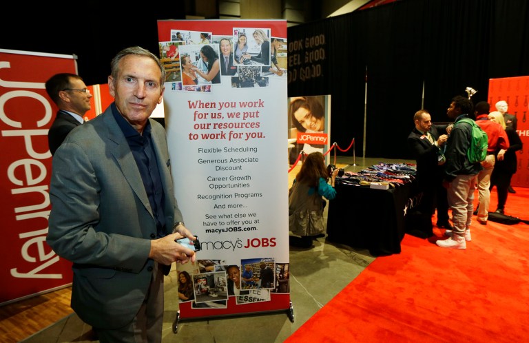 Advertised job openings rose to 5.76 million in March, the Bureau of Labor Statistics reported Tuesday. (AP Photo/Ted S. Warren)