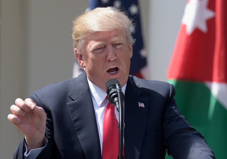 President Trump, like so many others, was clearly shaken by the pictures of dead children, ghostly white, having died at the hands of poisonous gas delivered from their own government. (AP Photo/Susan Walsh)