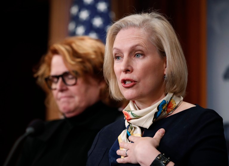 Sen. Kirsten Gillibrand, D-N.Y., right, said 