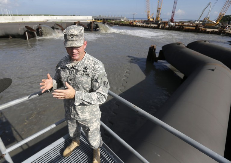 The bill would authorize 25 projects in 17 states that already have funding approved. Those 25 projects would total $4.5 billion and include projects to improve ports, rebuild levees for flood control, increase hurricane protection in Louisiana, and build ecosystem restoration projects in bodies of water across the country. (AP Photo/Gerald Herbert, File)
