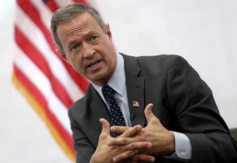 Former Maryland Gov. Martin O'Malley criticized the DNC debate limitations, saying that the rules limited lesser-known candidates from standing next to frontrunner Hillary Clinton.Â (Photo by Win McNamee/Getty Images)