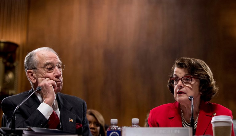 Senate Judiciary Committee leaders will meet privately with special counsel Robert Mueller on Wednesday, according to a report. Chairman Chuck Grassley, R-Iowa, and ranking Democrat, Dianne Feinstein of California, have agreed to focus the committee's investigation on the FBI's Russia probe. (AP Photo/Andrew Harnik)