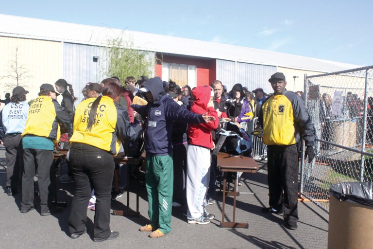 Scott Silverstein/Examiner
Opening day at the Penn Relays brought with it extra security and more police officers.