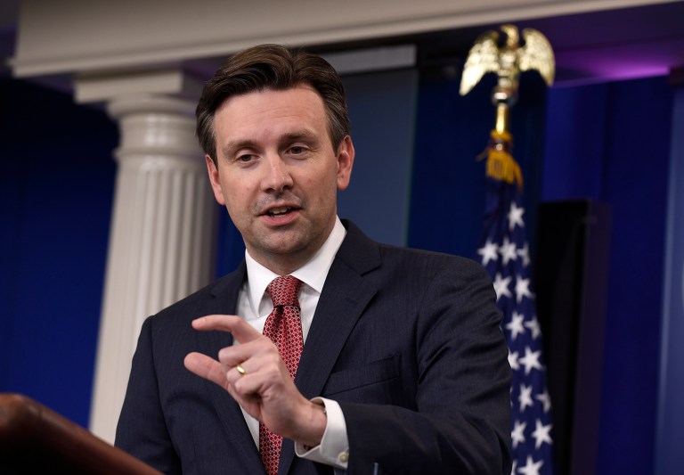 White House press secretary Josh Earnest said that he doesn't believe Republican the effort to fight gun violence by boosting spending on mental healthcare coverage is genuine. (AP Photo/Susan Walsh)