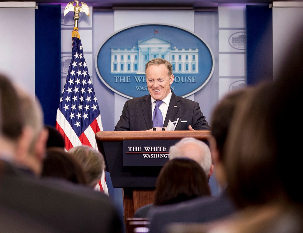 Spicer: Trust Trump’s words ‘if he’s not joking’