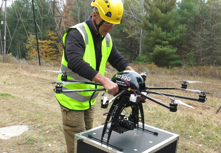 The bill would for the first time require a safety test for operating drones that weigh more than 4.4 pounds. (AP Photo/Mary Esch, File)
