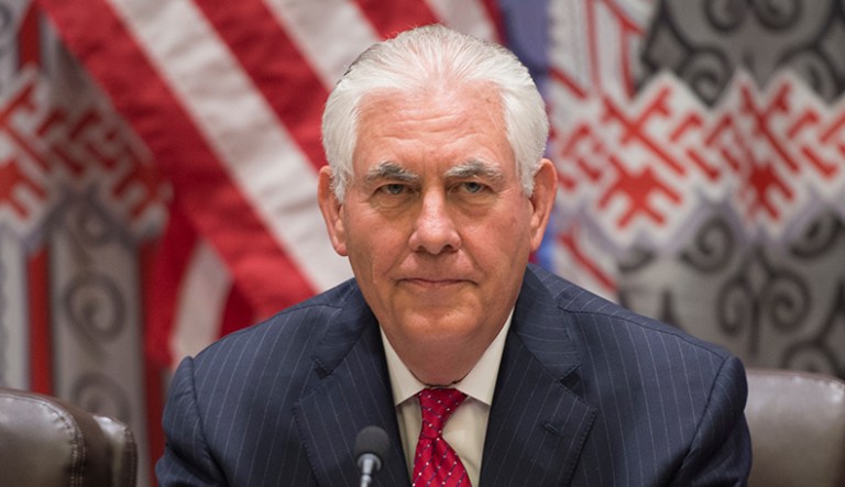 Secretary of State Rex Tillerson called for an aggressive new set diplomatic and economic sanctions on North Korea in a Friday speech to the United Nations. (Bryan R. Smith/Pool Photo via AP)