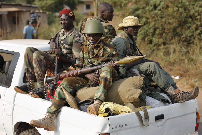 C. African Republic rebels leave hillside camp
