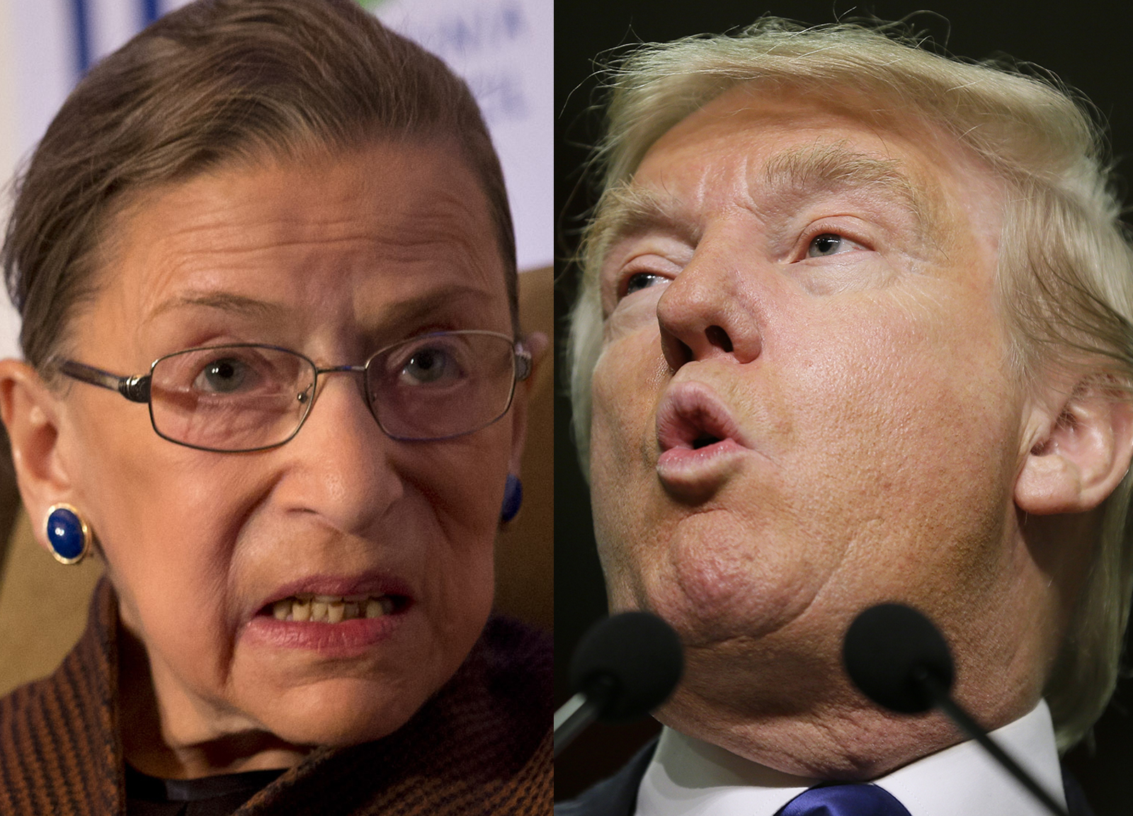 Newsrooms rule for GOP in Trump vs. Ginsburg