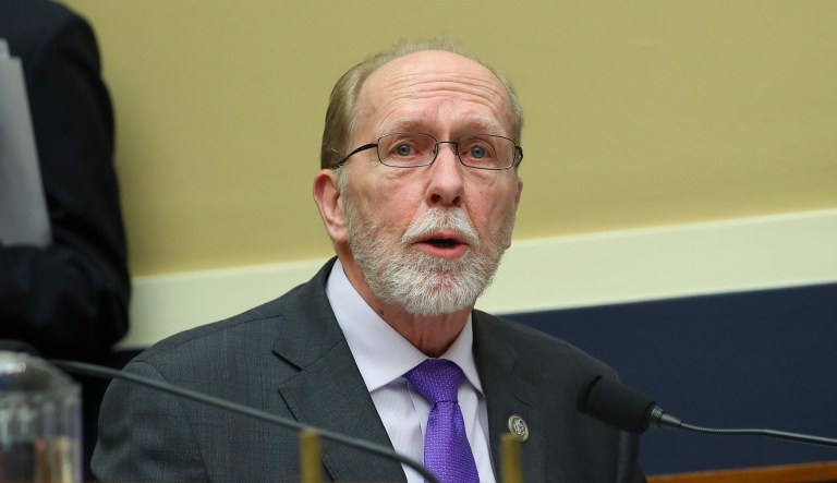 Rep. David Loebsack, D-Iowa, questions Environmental Protection Agency Administrator Scott Pruitt, during a hearing before the House Energy and Commerce subcommittee on Capitol Hill in Washington, Thursday, April 26, 2018.
