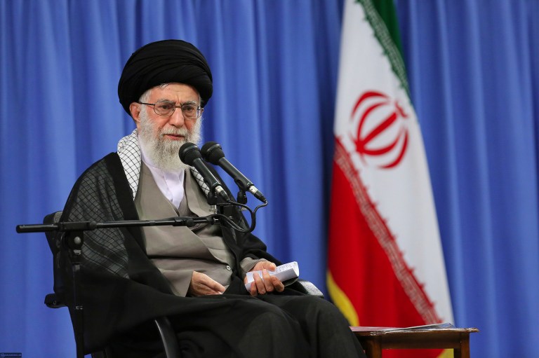 The Obama administration shipped $400 million in cash to the Iranian government on the same day last January that the ayatollahs released four American hostages. (Office of the Iranian Supreme Leader via AP)