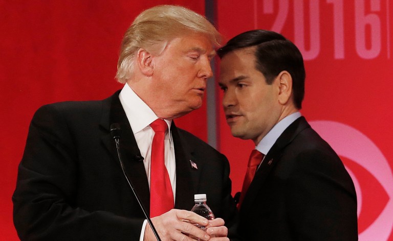 Increased concern about electability would help Marco Rubio and hurt Donald Trump, and could bolster Hillary Clinton. (AP Photo/John Bazemore)