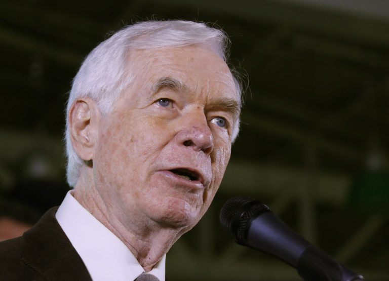 Sen. Thad Cochran, R-Miss., is the the 30th members of Congress to endorse Bush. (AP Photo/Rogelio V. Solis)