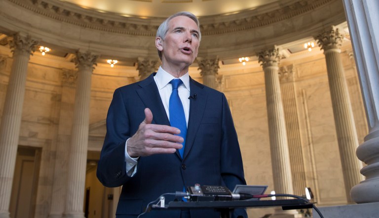 Sen. Rob Portman, R-Ohio, is leading efforts in the Senate to combat sex trafficking through his bill, the Stop Enabling Sex Traffickers Act. (AP Photo/J. Scott Applewhite)