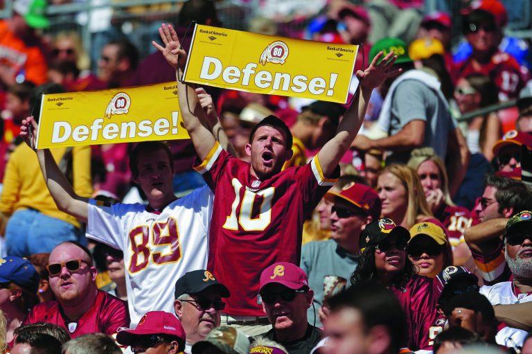 Evan Vucci/AP
Redskins fans only see Washington play the Baltimore Ravens every four years because the two are in different conferences.