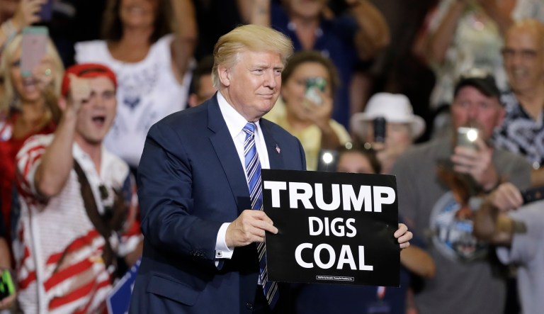 Host Linda Hernandez and Washington Examiner Energy and Environment Correspondent John Siciliano break down Trump's energy agenda on Examining Politics. (AP Photo/Darron Cummings)