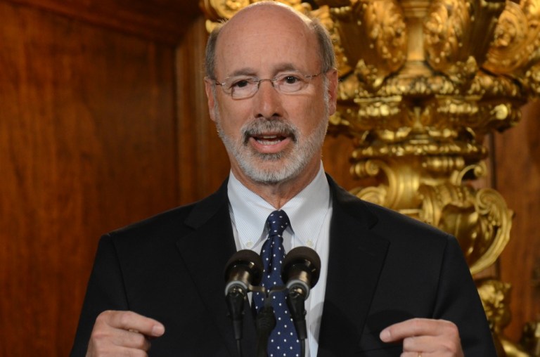 The court voted 5-1 to reject the Republicans' bid to sign onto a lawsuit brought by the Pennsylvania Home Care Association, a trade group, against an executive order Tom Wolf issued last year. (AP Photo)