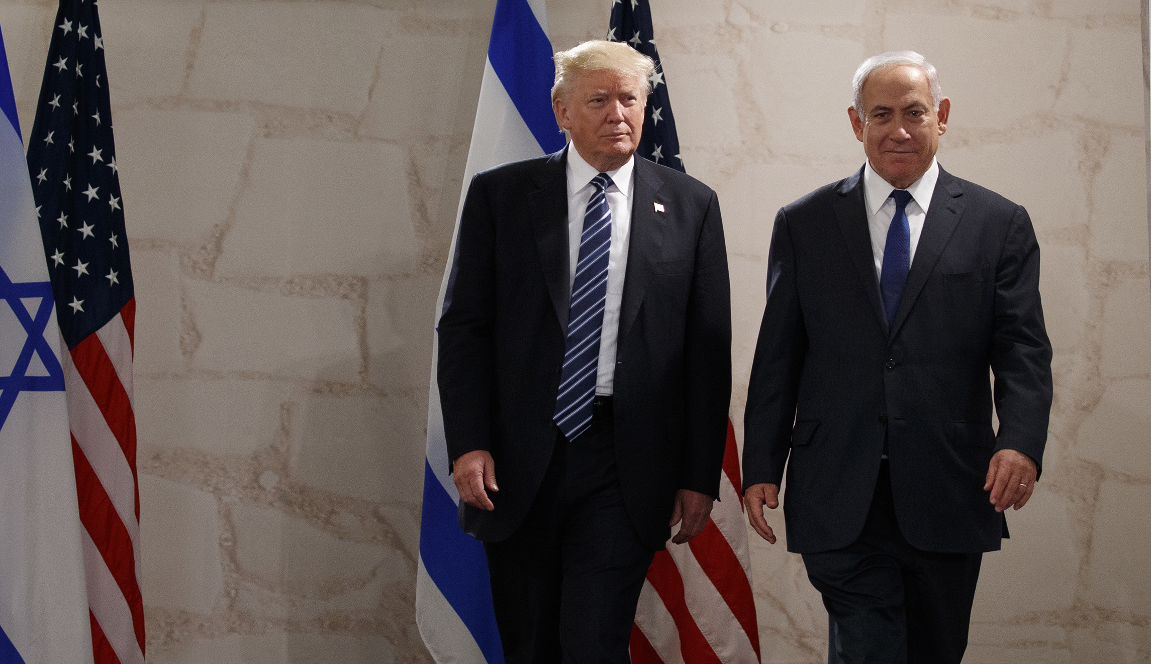 Trump and Netanyahu portray themselves as tending to business while enemies circle