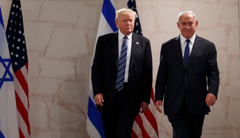 President Trump said Tuesday in Jerusalem that a peace deal with the Palestinians is possible. 