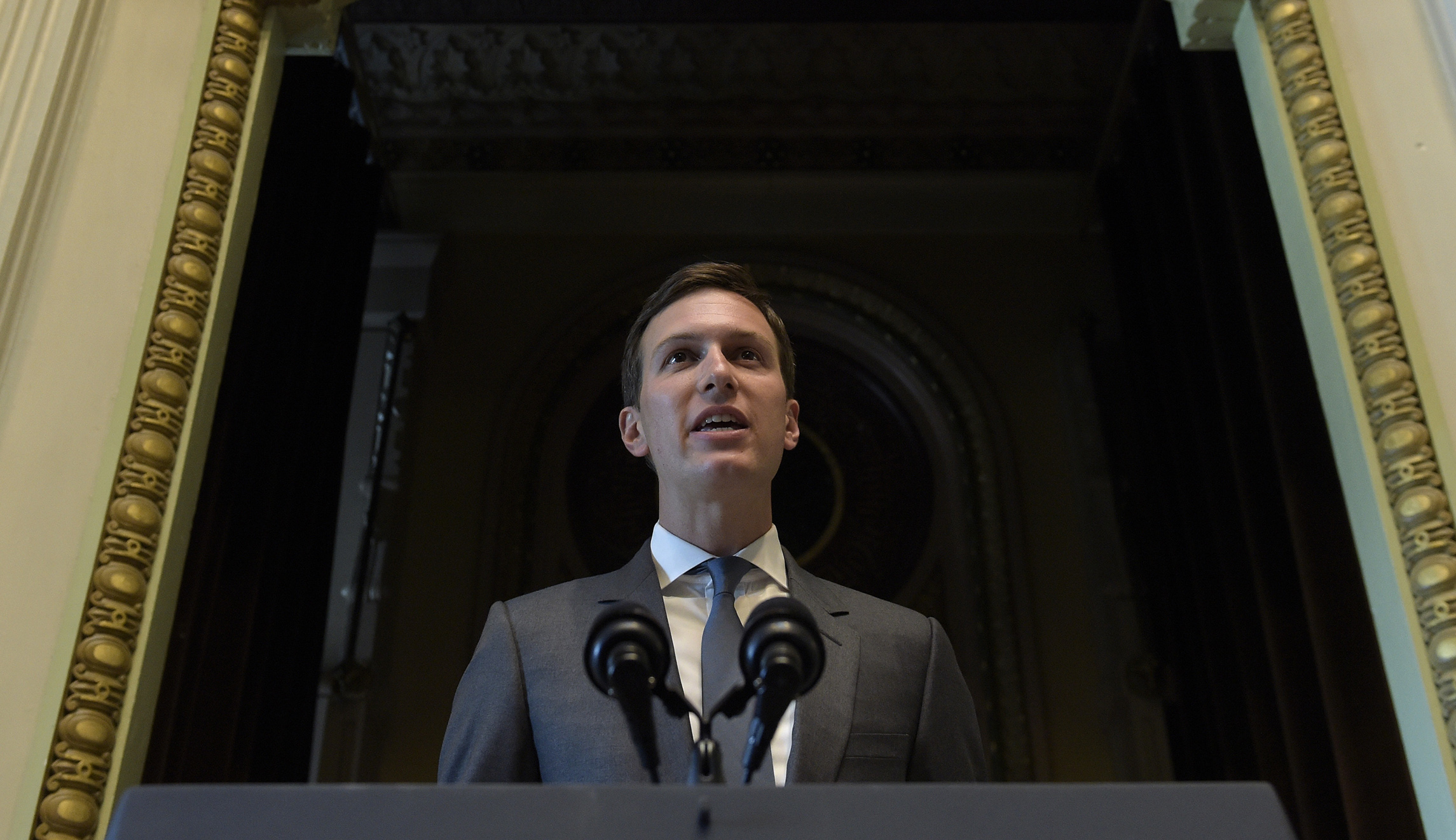 Jared Kushner speaks publicly for first time since joining administration
