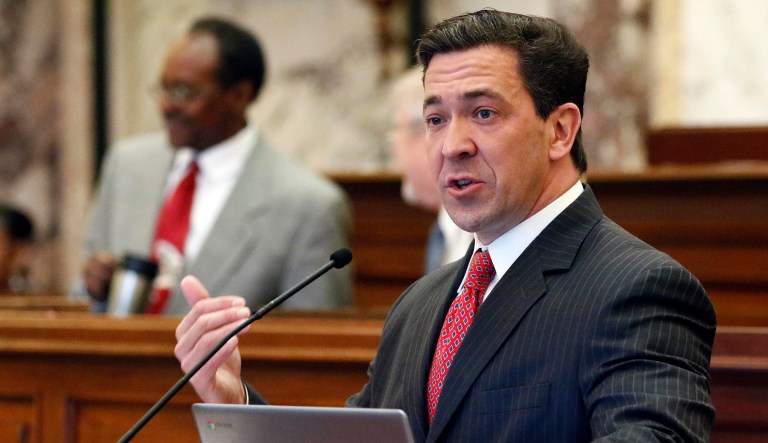 State Sen. Chris McDaniel, running for Senate in Mississippi, made a public spectacle of the firing of a campaign staffer. (AP Photo/Rogelio V. Solis, File)