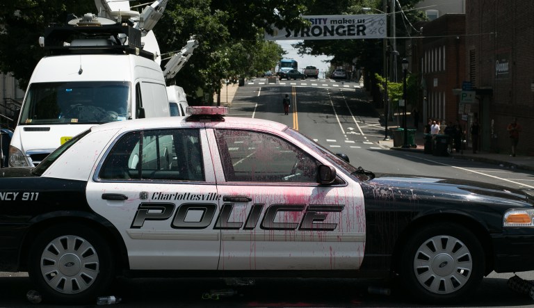 Due to a large number of tips and videos being submitted to the FBI from the violent Saturday rally, the agency established a tip line seeking more information. (Graeme Jennings/Washington Examiner)