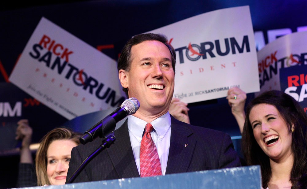 Santorum eyes second chance to beat Romney