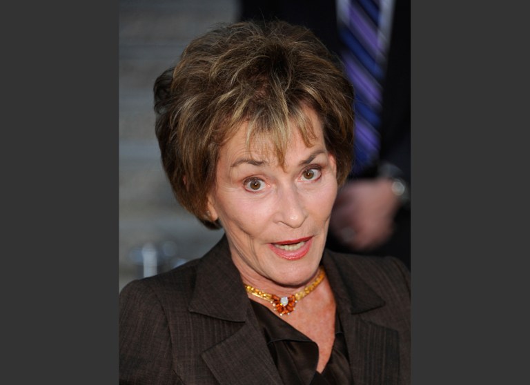 In this Tuesday, April 17, 2012 photo, Judge Judy Sheindlin attends the Vanity Fair Tribeca Film Festival party at the State Supreme Courthouse, in New York. Sheindlin has filed a lawsuit accusing a Connecticut personal-injury lawyer of using her Image in advertisements without her permission. (AP Photo/Evan Agostini)