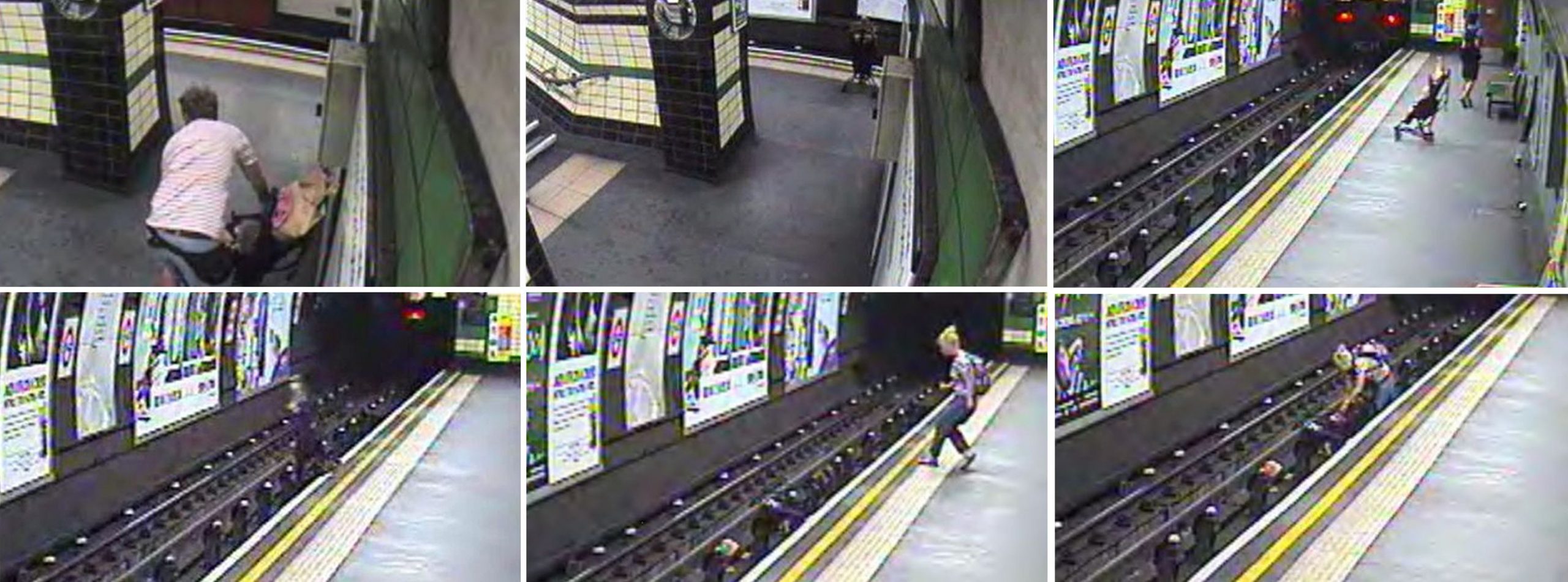 Police show images of child thrown to rail tracks