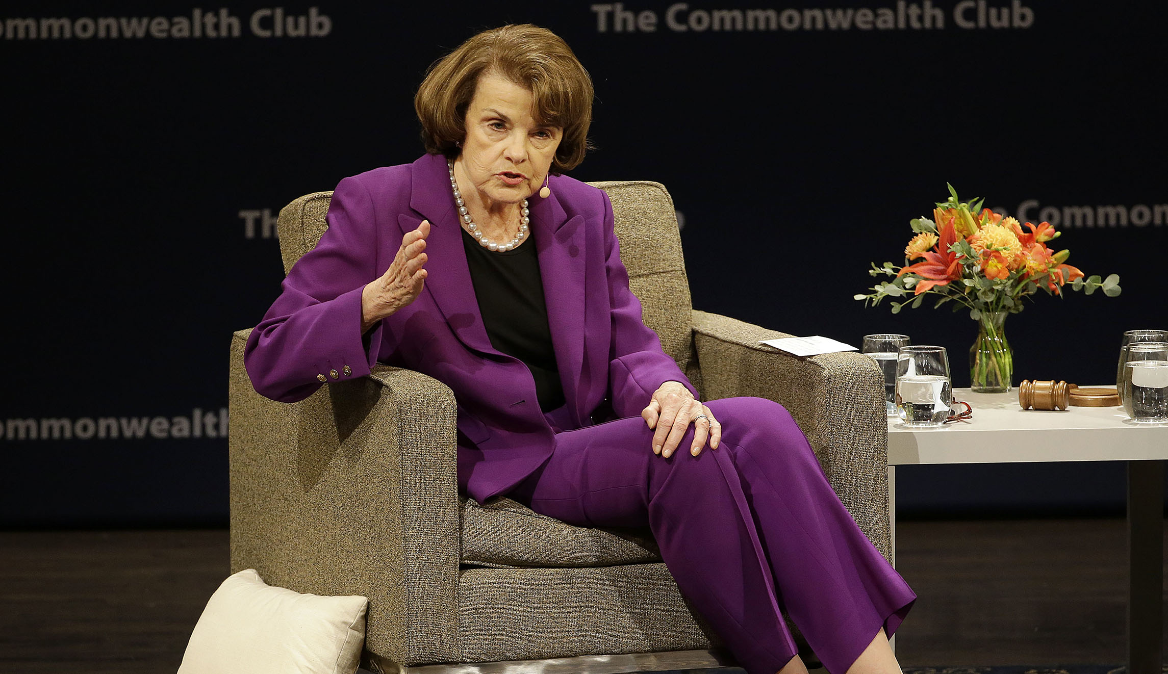 Dianne Feinstein stuns California crowd by saying Trump ‘can be a good president’