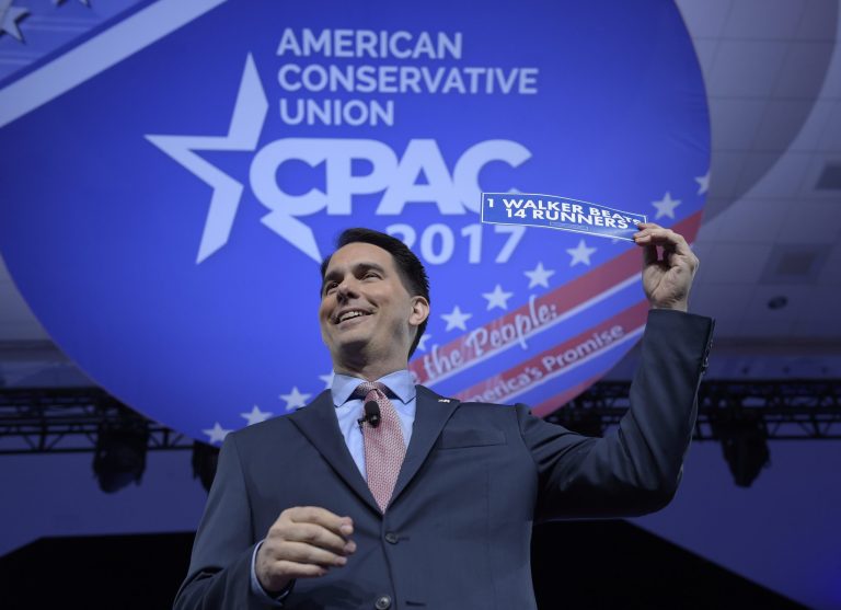 Since becoming governor, Walker has been a regular drug test crusader. (AP Photo/Susan Walsh)