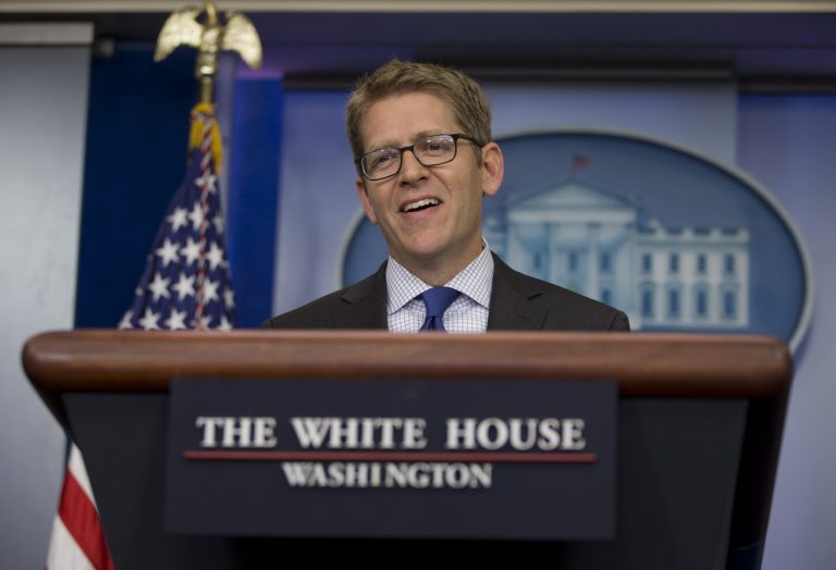 White House Press Secretary Jay Carney: âThe data reflects that there is not support for the proposition that businesses are not hiring full-time employees because of the Affordable Care Act.â (AP/Carolyn Kaster)
