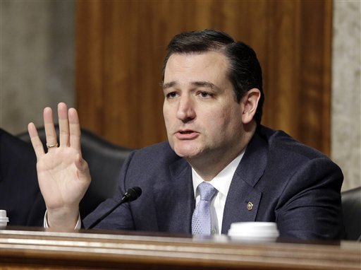 Sen. Ted Cruz, R-Texas speaks during a hearing of the Senate Armed Services Committee on Capitol Hill in Washington. Strongly conservative candidates have captured primaries in the past two election cycles, only to lose winnable races in the fall.  (AP Photo/J. Scott Applewhite, File)