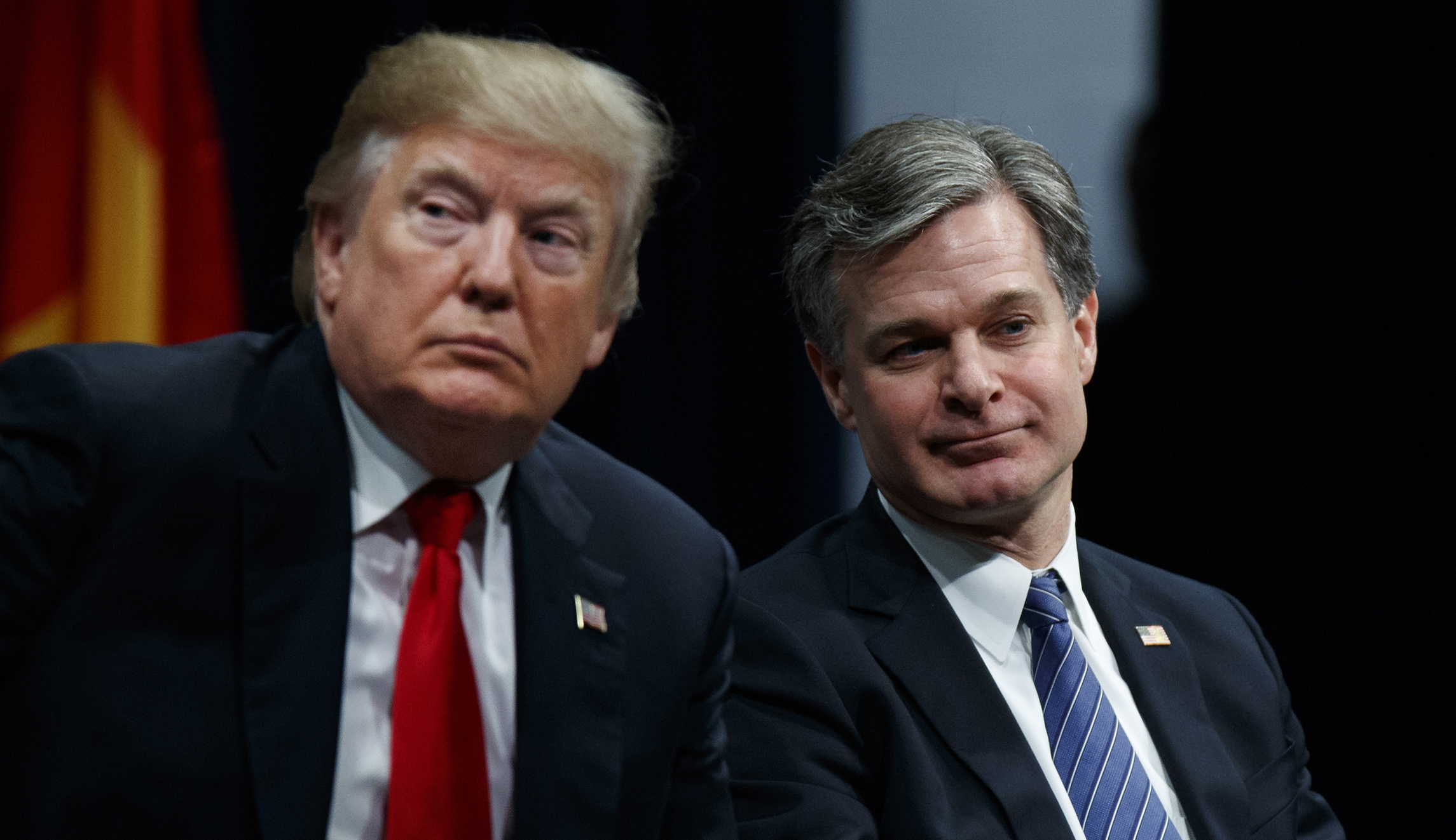 What is Trump’s excuse for Christopher Wray and the FBI?